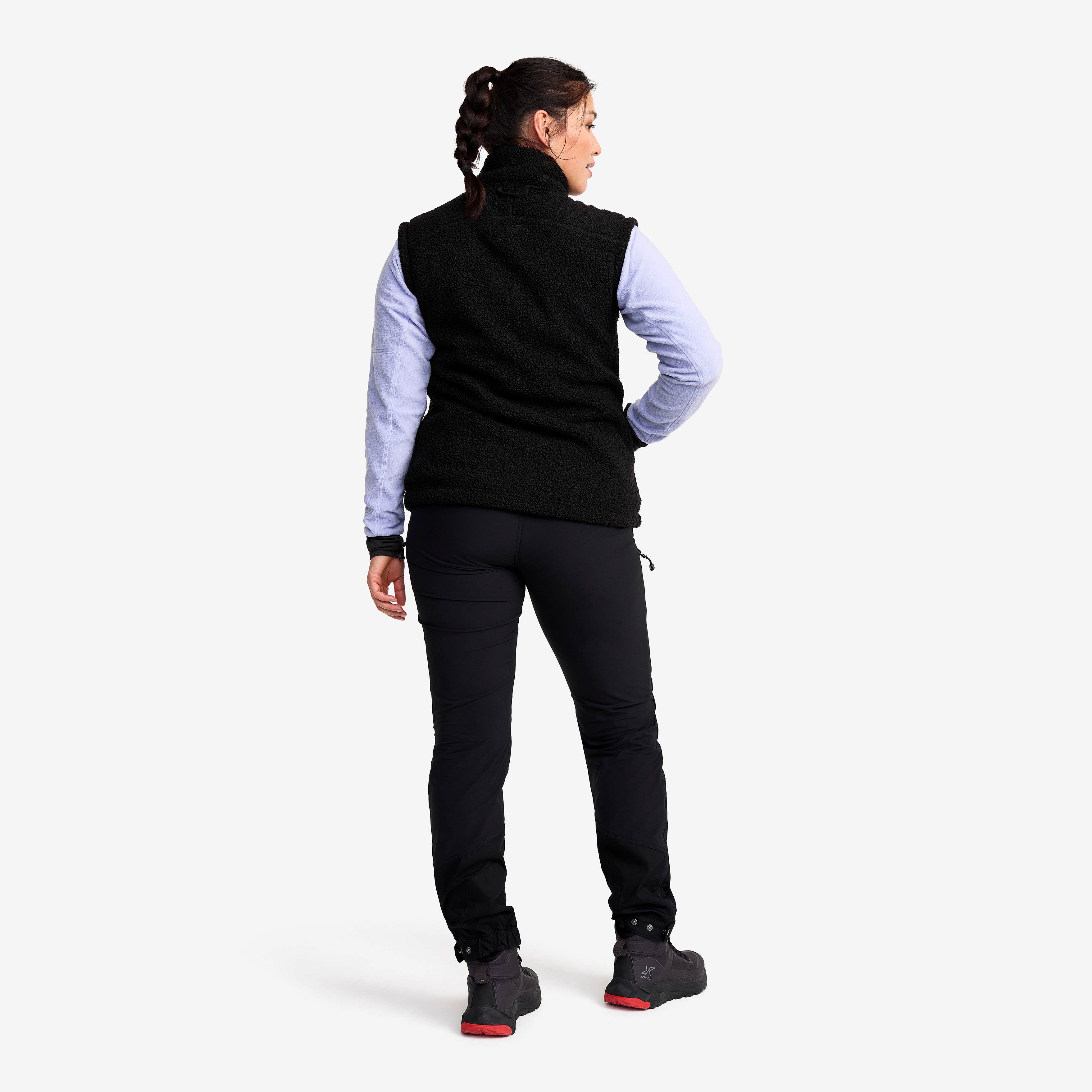 Bigfoot Pile Vest Dame Jetblack