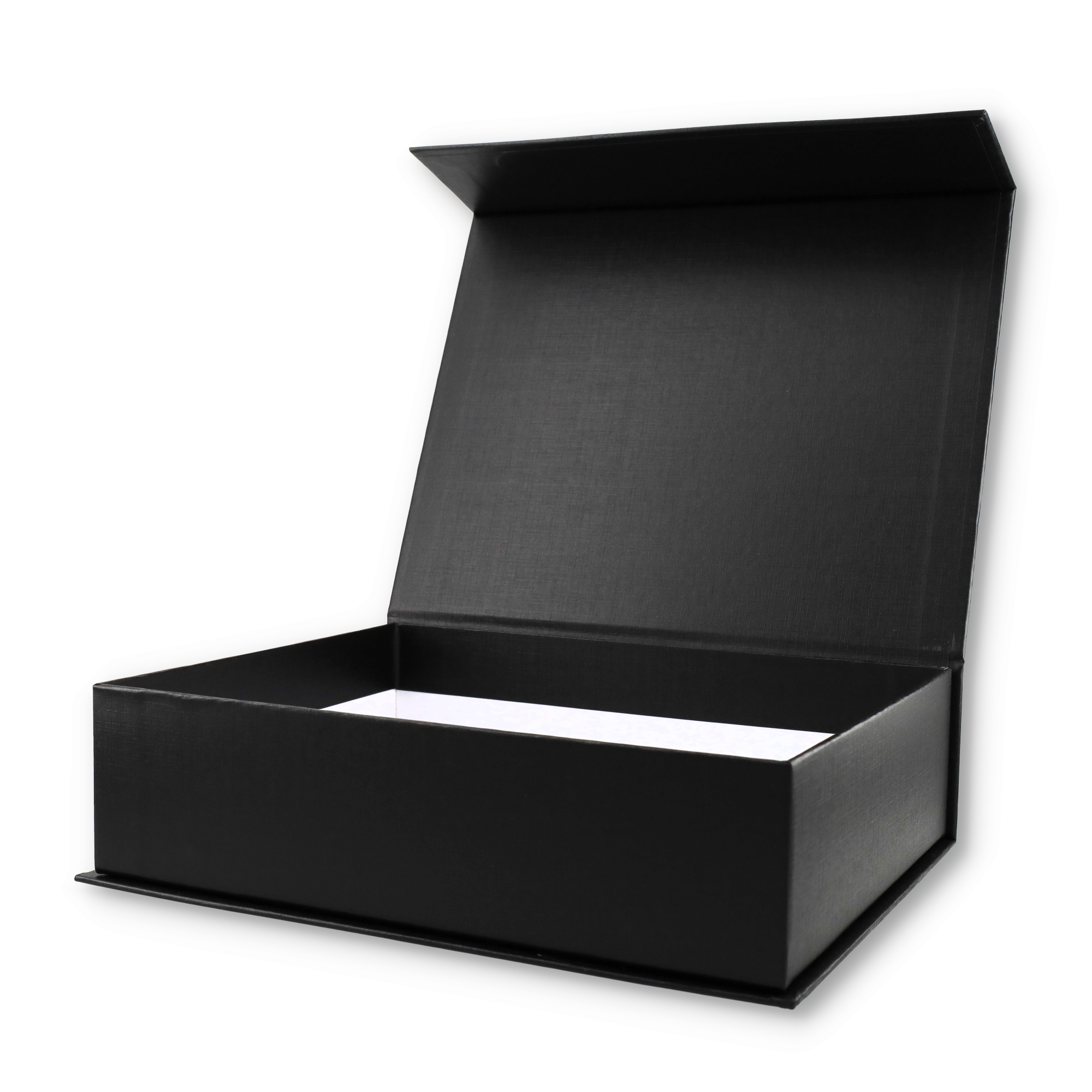 (26.5x21cm) Geschenk Schachtel Gift Box Verpackung mit Magnetischem Deckel - Schwarz
