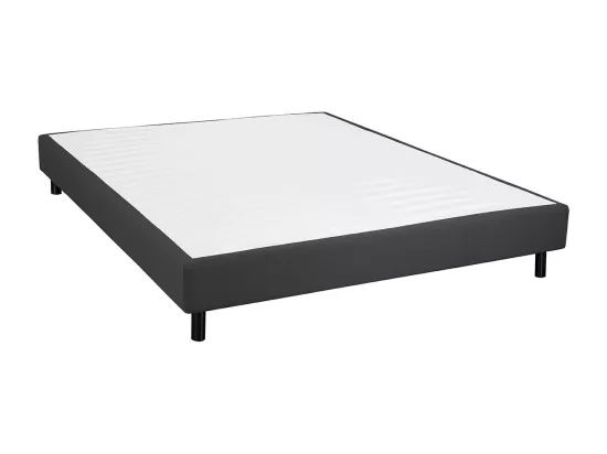 TAPIKIT - Sommier Tapissier Démontable 140x190cm 2x20 Lattes Anthracite