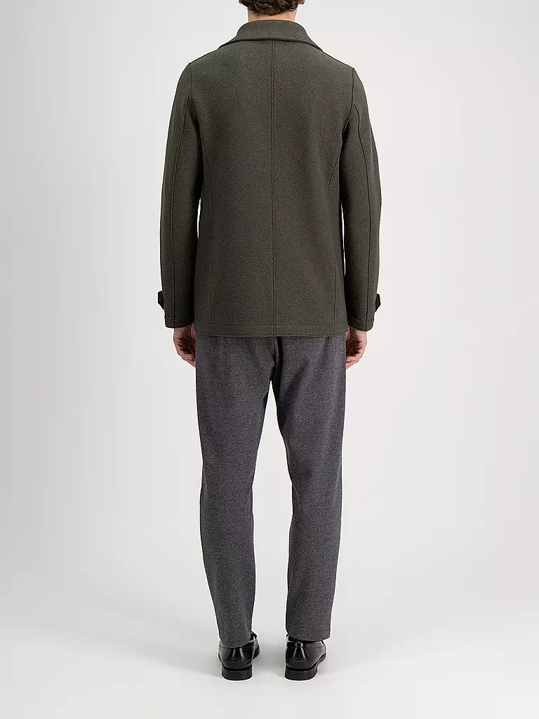 HARRIS WHARF LONDON Wolljacke olive