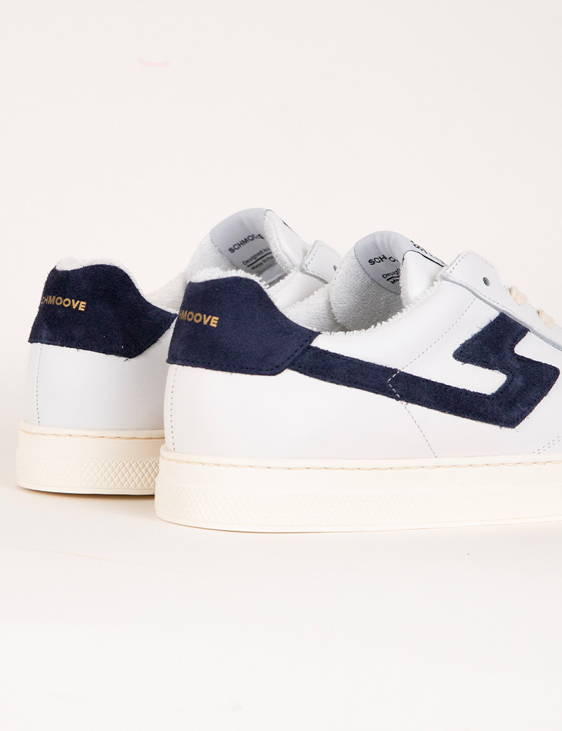 SCHMOOVE BASKETS HOMME SPARK SIGNATURE BLANC MARINE