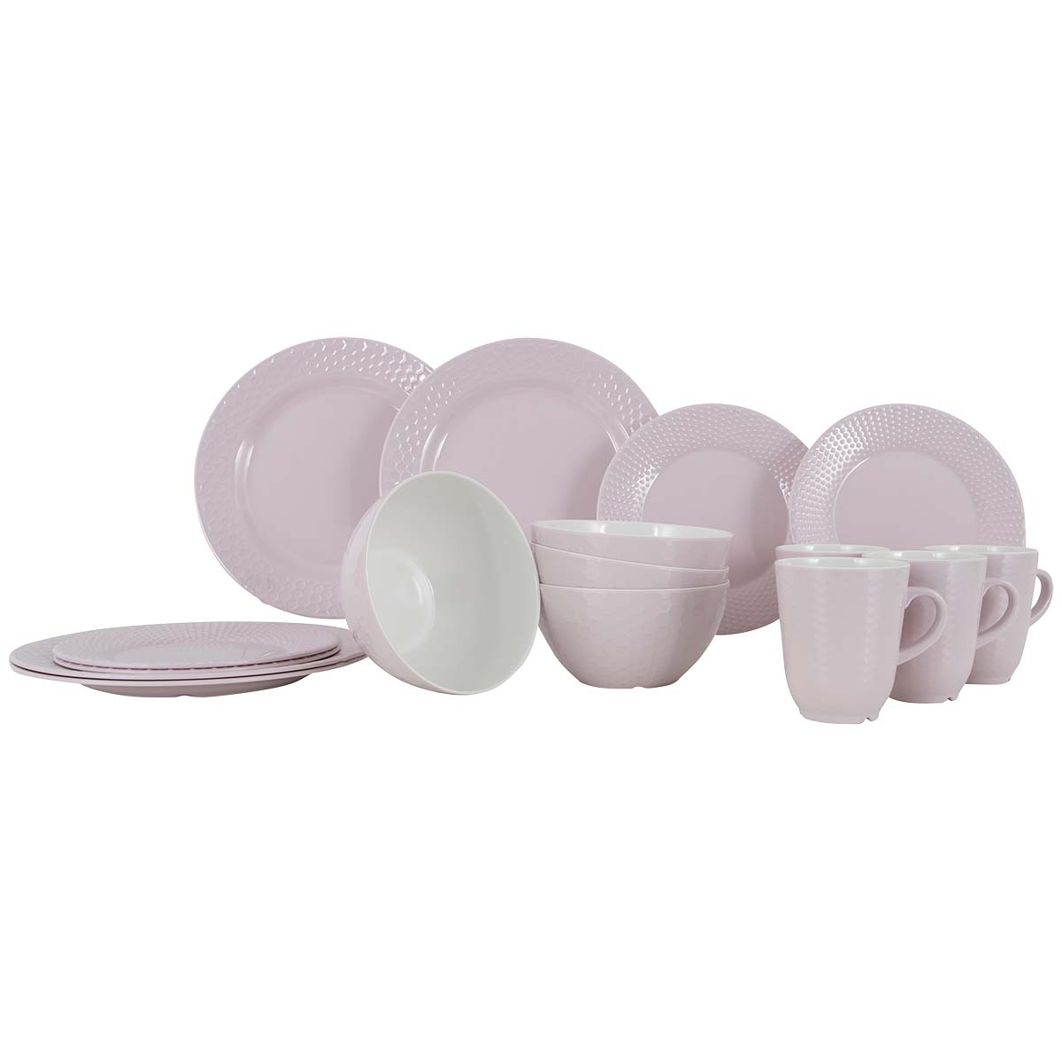 Gimex Royal Line 16-delig serviesset - Pastel Pink