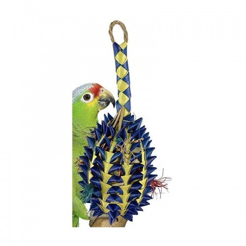 Brinquedo de abacaxi médio para papagaios, várias cores.