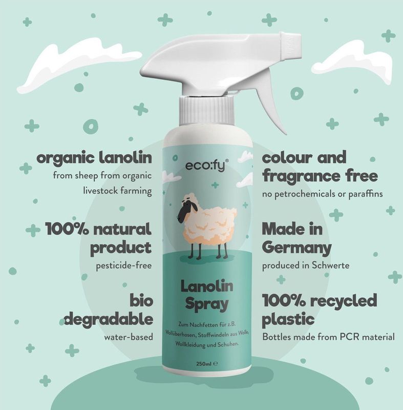 eco:fy® - Lanolinespray - Vloeibaar Wolvet - Voor Snelle Verzorging
