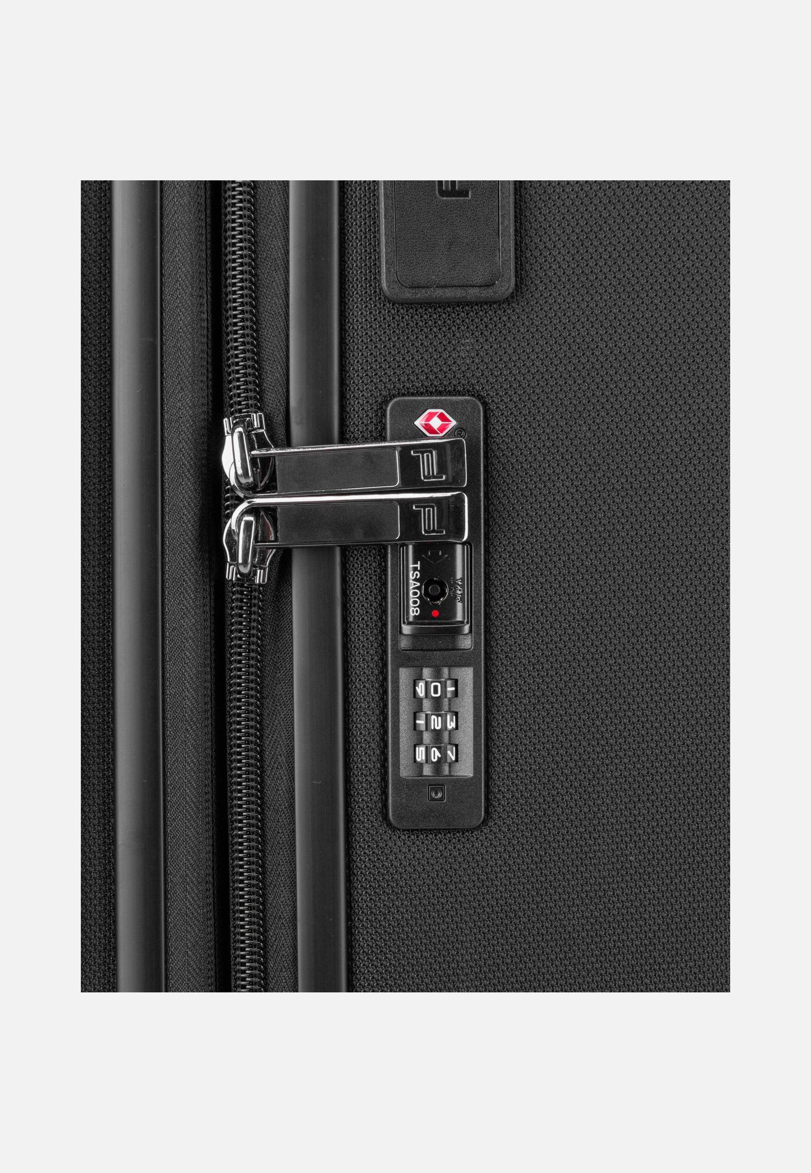Roadster Nylon 4W Trolley M Exp Black - Koffer