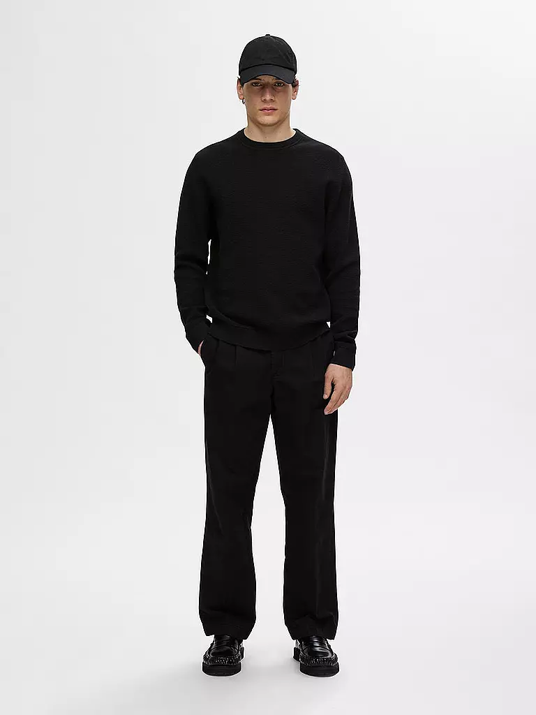 SELECTED Pullover SLHROSS schwarz