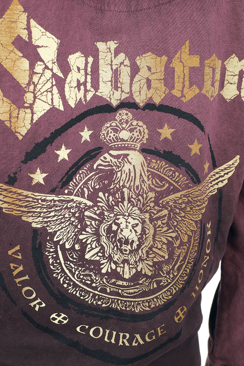 Valor Courage Honor | Sabaton Sweat-shirt zippé à capuche