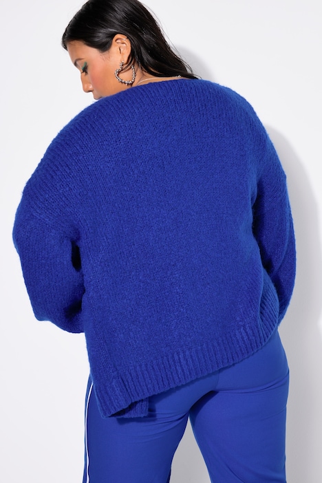 Strickjacke, Oversize Shape, Ballon-Langarm