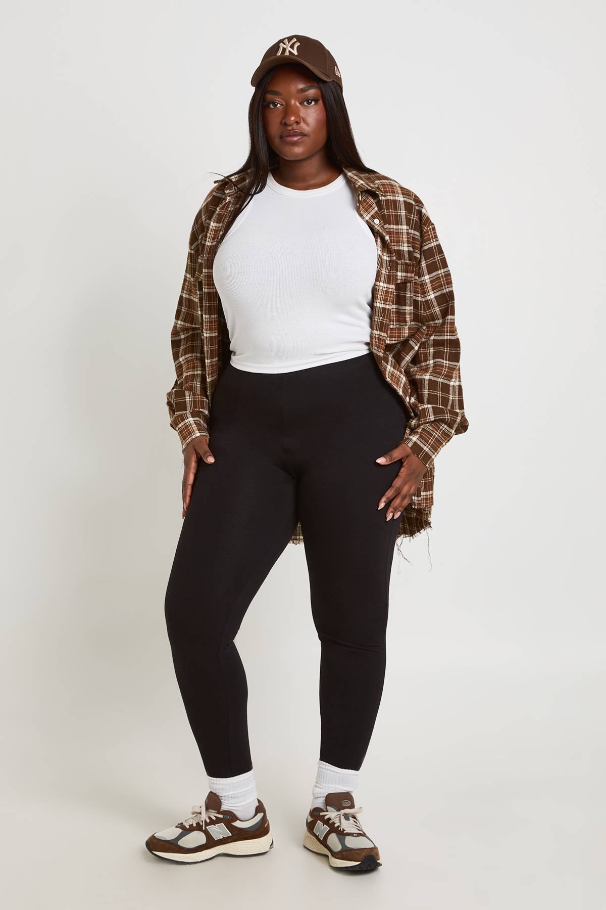 boohoo Legging Taille Haute Basique Grande Taille