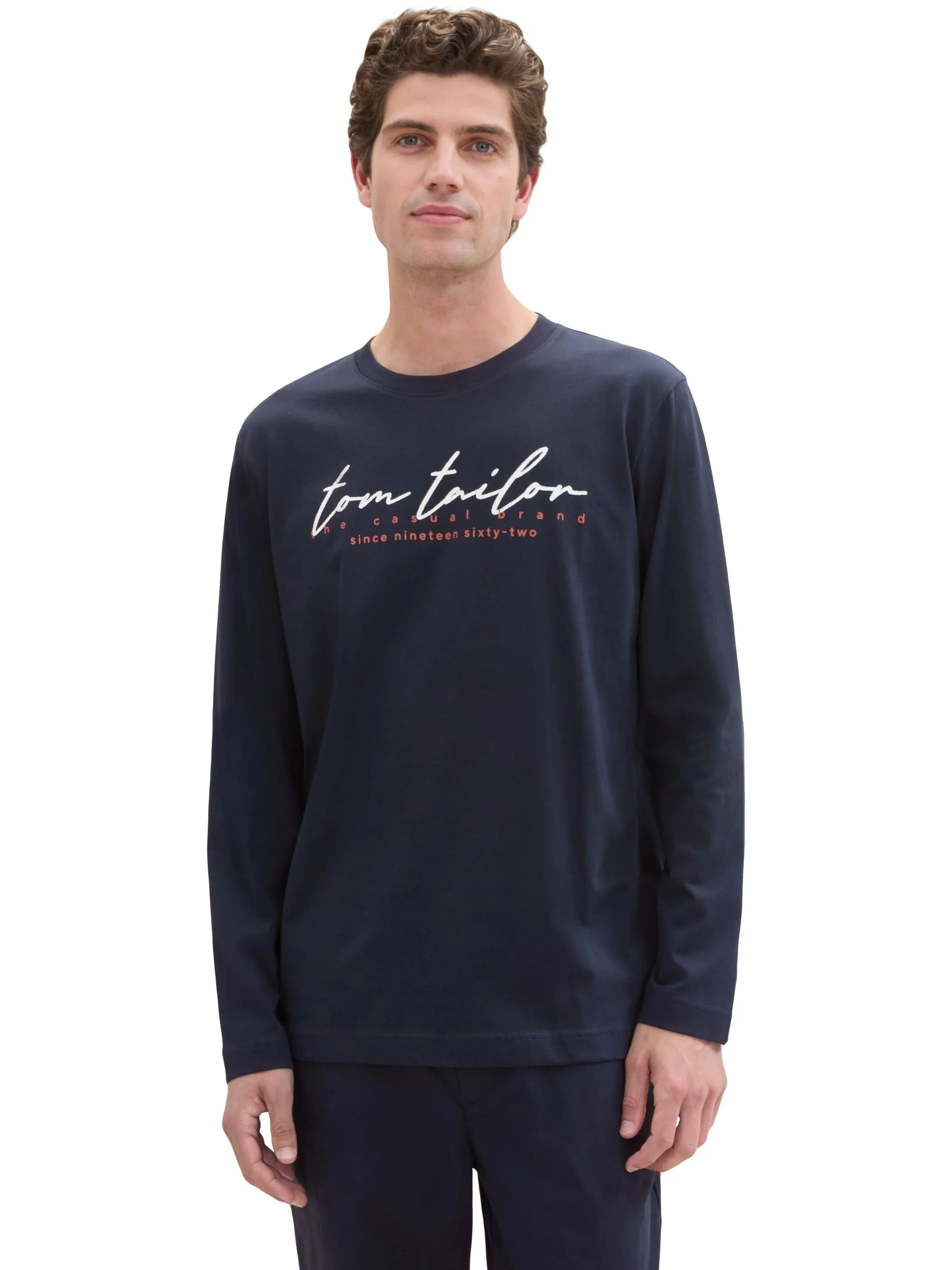 Tom Tailor Herren Langarm-Shirt