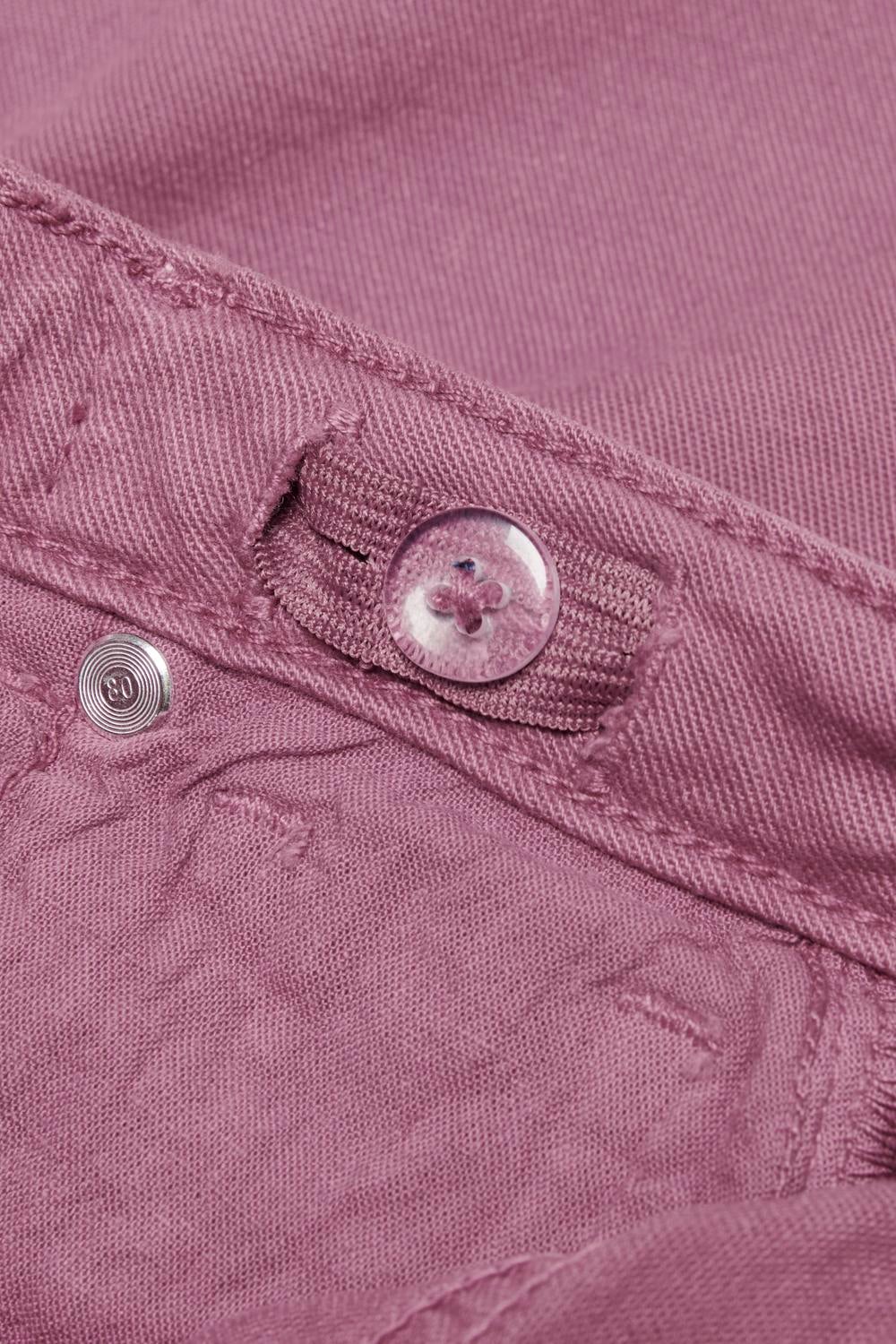 KMG Hohe Taille Weiter Beinschnitt Hose mit weitem Beinschnitt Red Violet