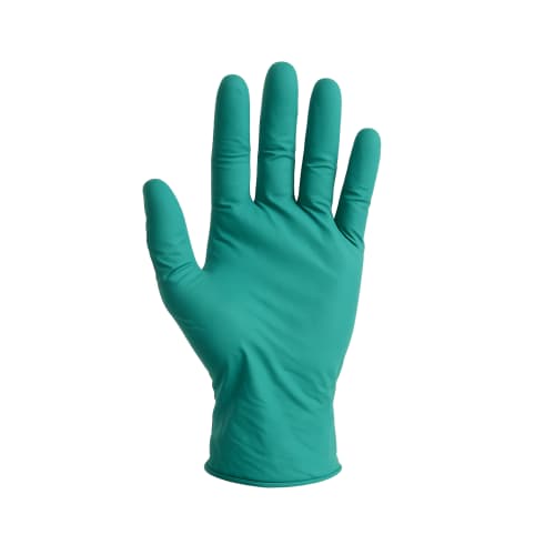 Gant de protection chimique nitrile Paredes Optifirm vert non poudré
