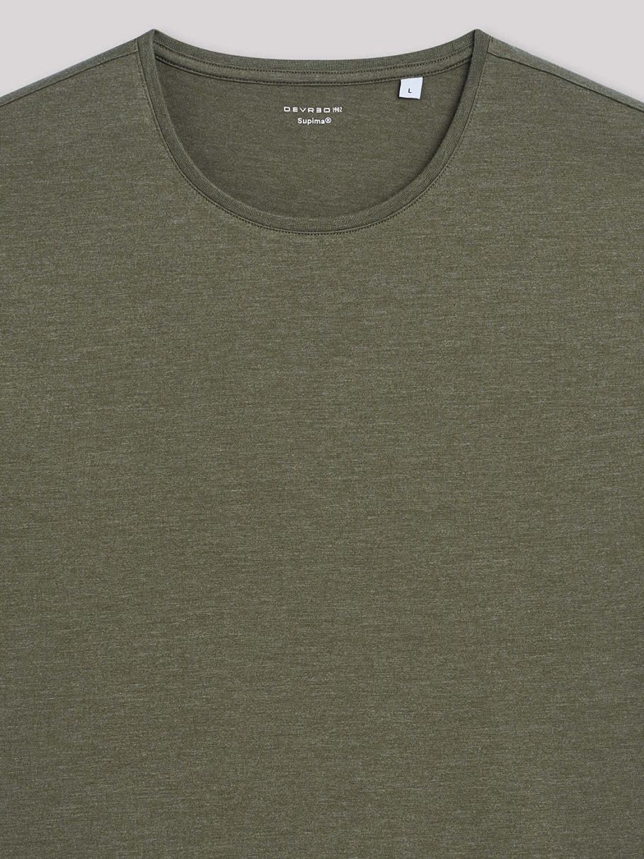 Tee-shirt en coton supima® uni