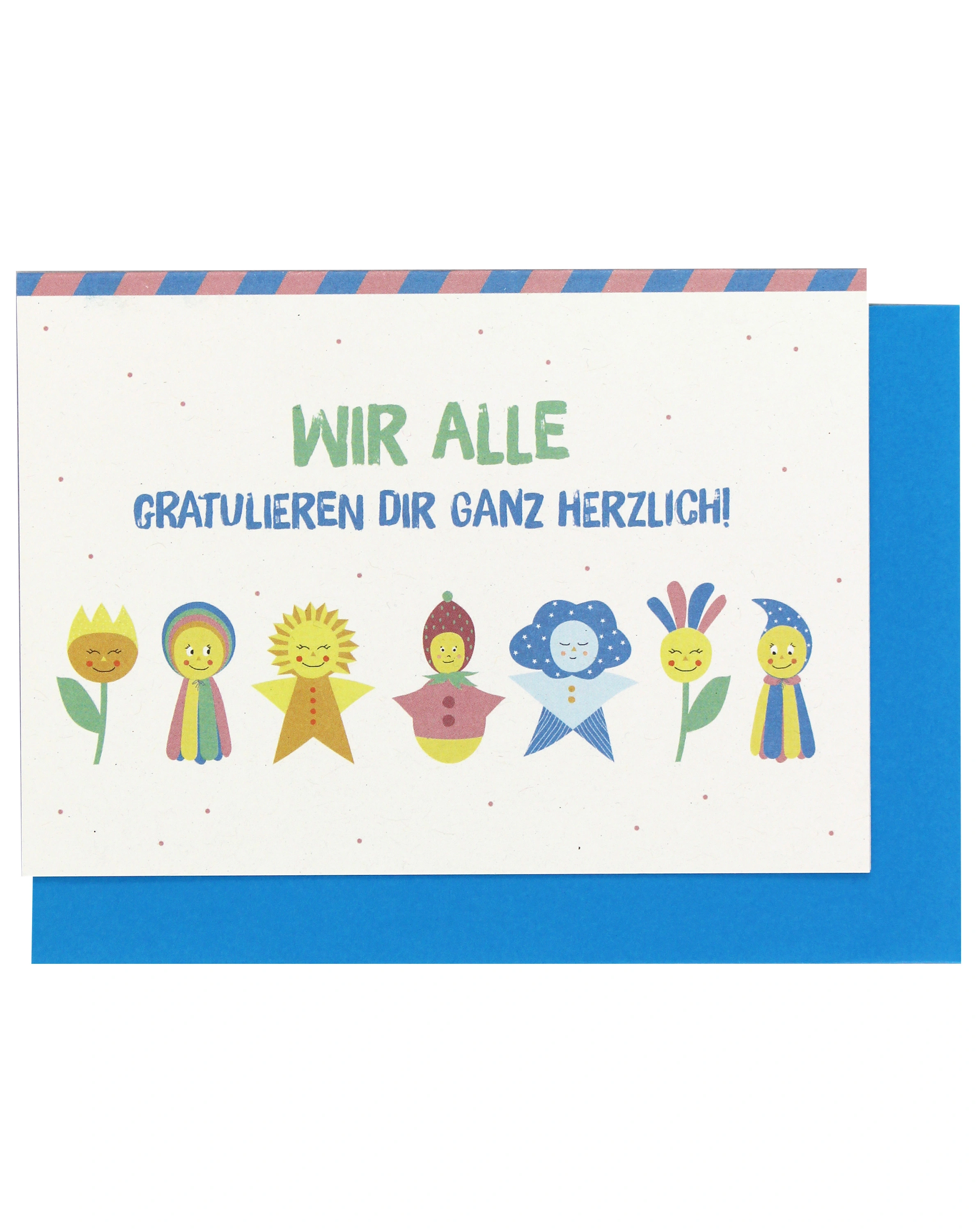 Klappkarte SUNNY GIRLS - WIR ALLE GRATULIEREN DIR 2er-Set