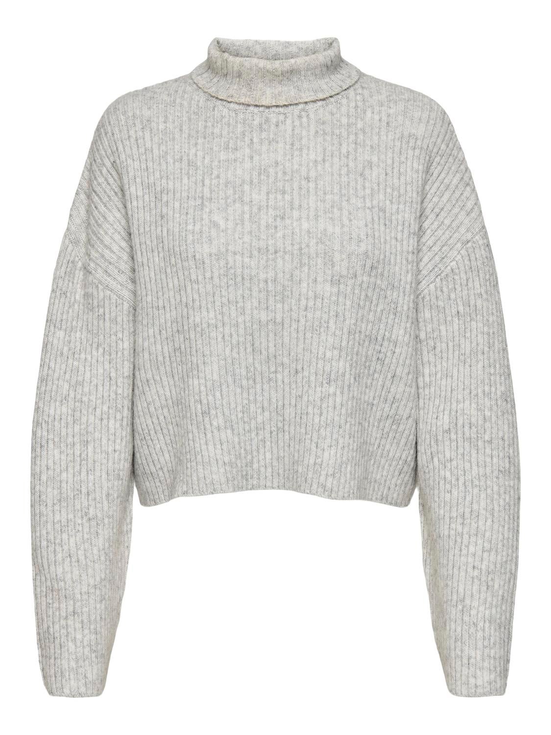 ONLMELANIE Strickpullover Light Grey Melange