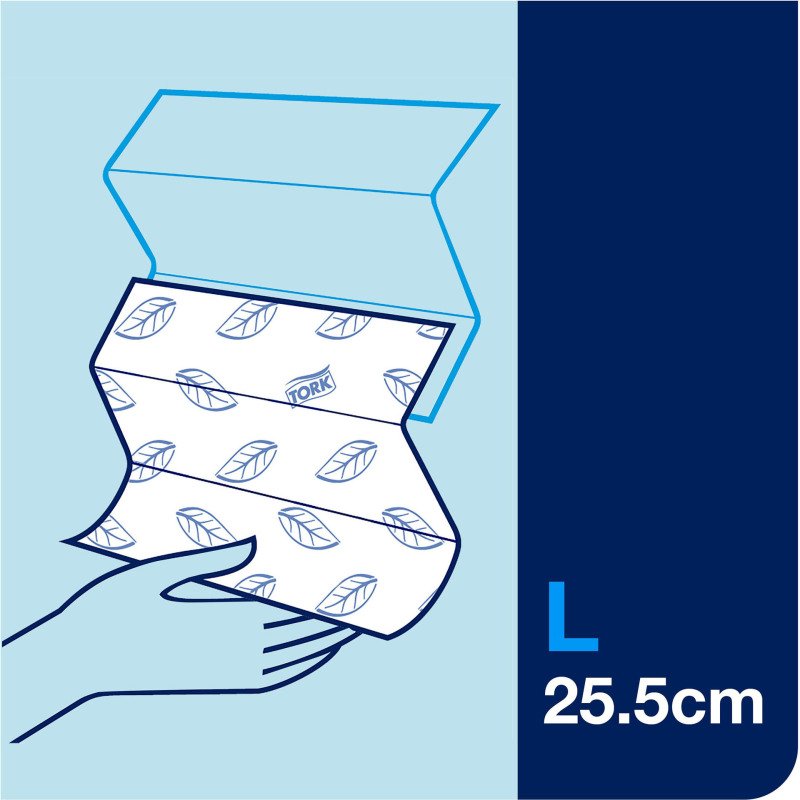 Essuie-mains pliage enchevêtré Tork H2 Advanced doux - Carton de 3780