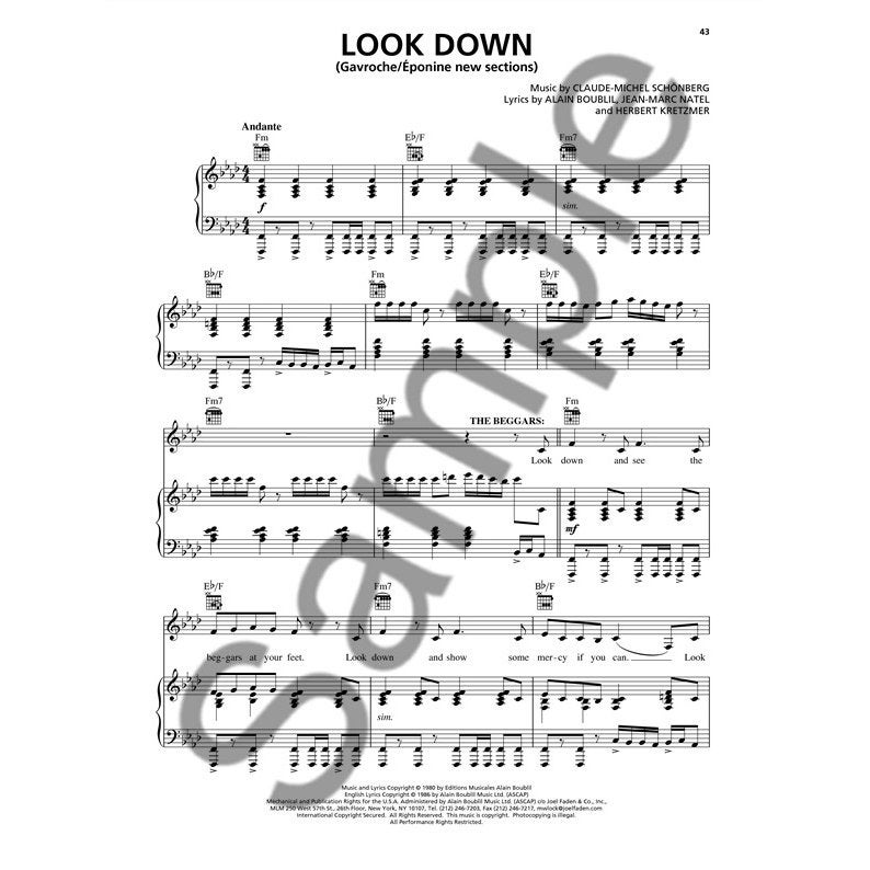 Wise Publications - Les Misérables (Selections From The Movie)