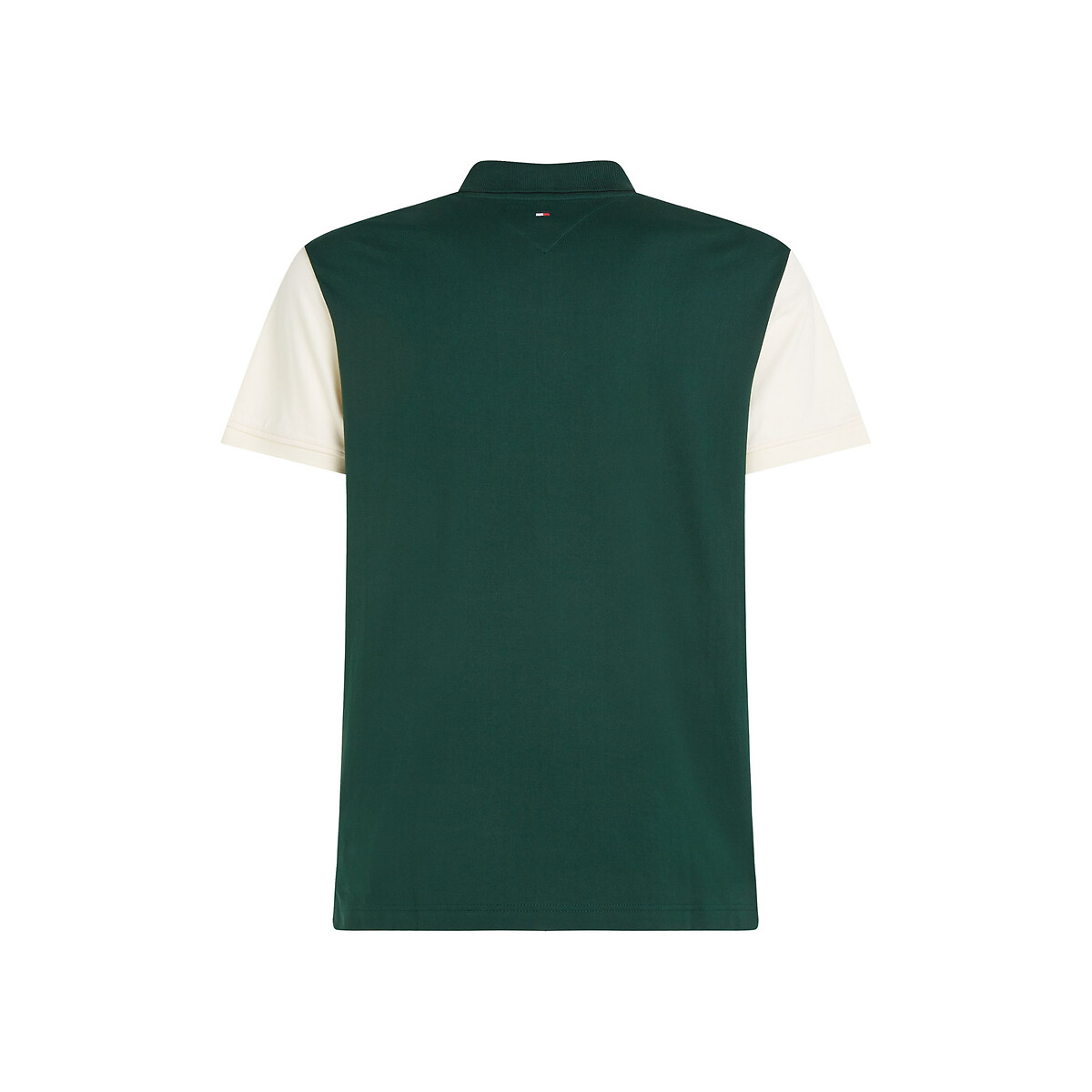 TOMMY HILFIGER<br>Polo reta com blocos de cores e logotipo bordado
