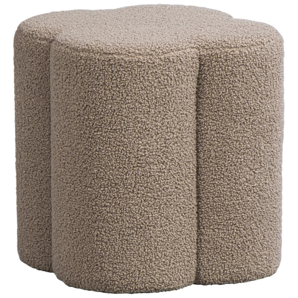 Poef Valencia - taupe - 38xØ35 cm