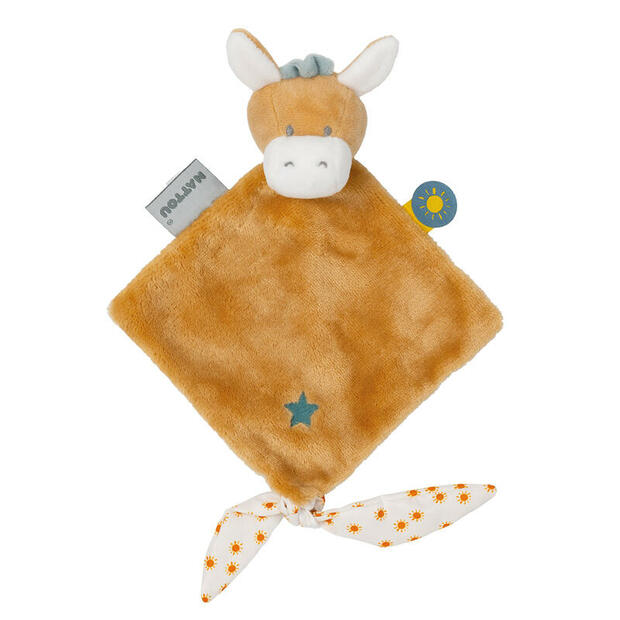 Mini doudou Félix&Léo âne multicolore - NATTOU