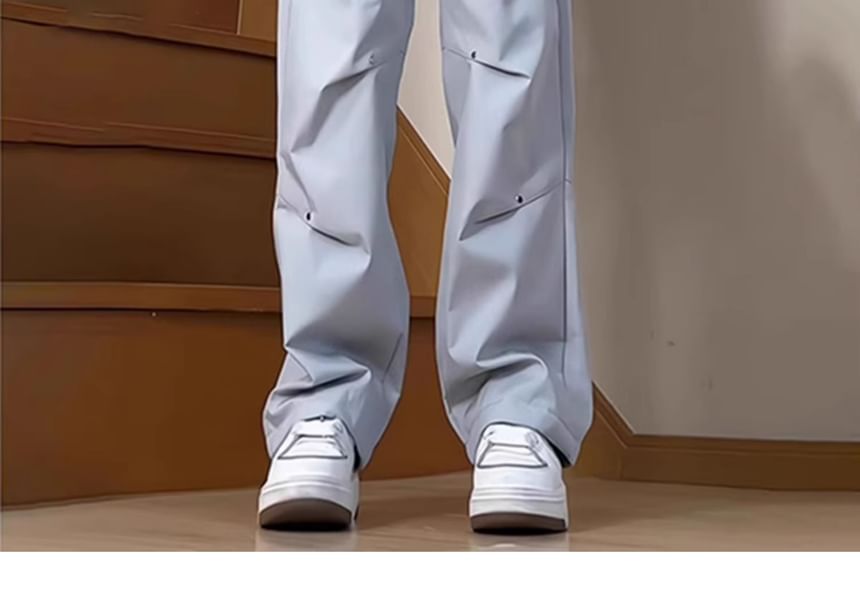 Kimeya - Hoge taille effen wijde broek
