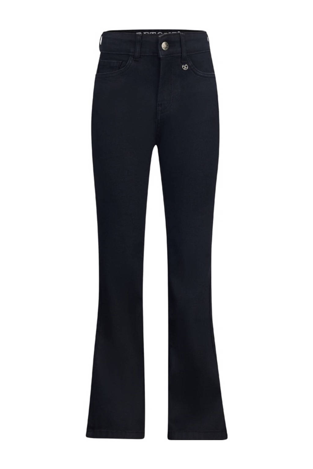 Retour Jeans high waist flared jeans Mikkie black denim