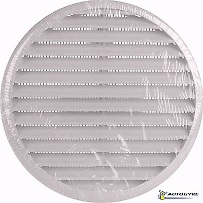 Grille d'aération PVC Autogyre à clipser blanche ø80/125 mm
