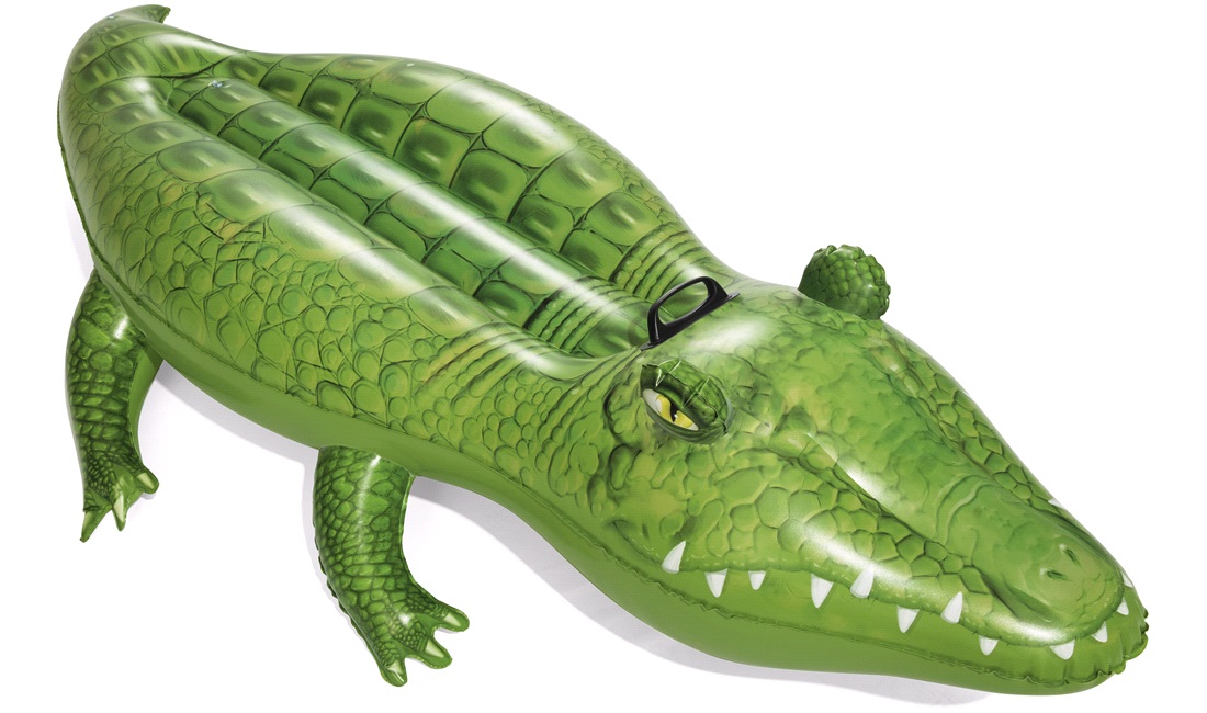 Badedyr Krokodille 152x71 cm oppustelig