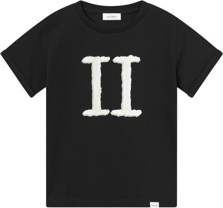 Les Deux Hand Drawn Encore T-Shirt Kids Black/ivory