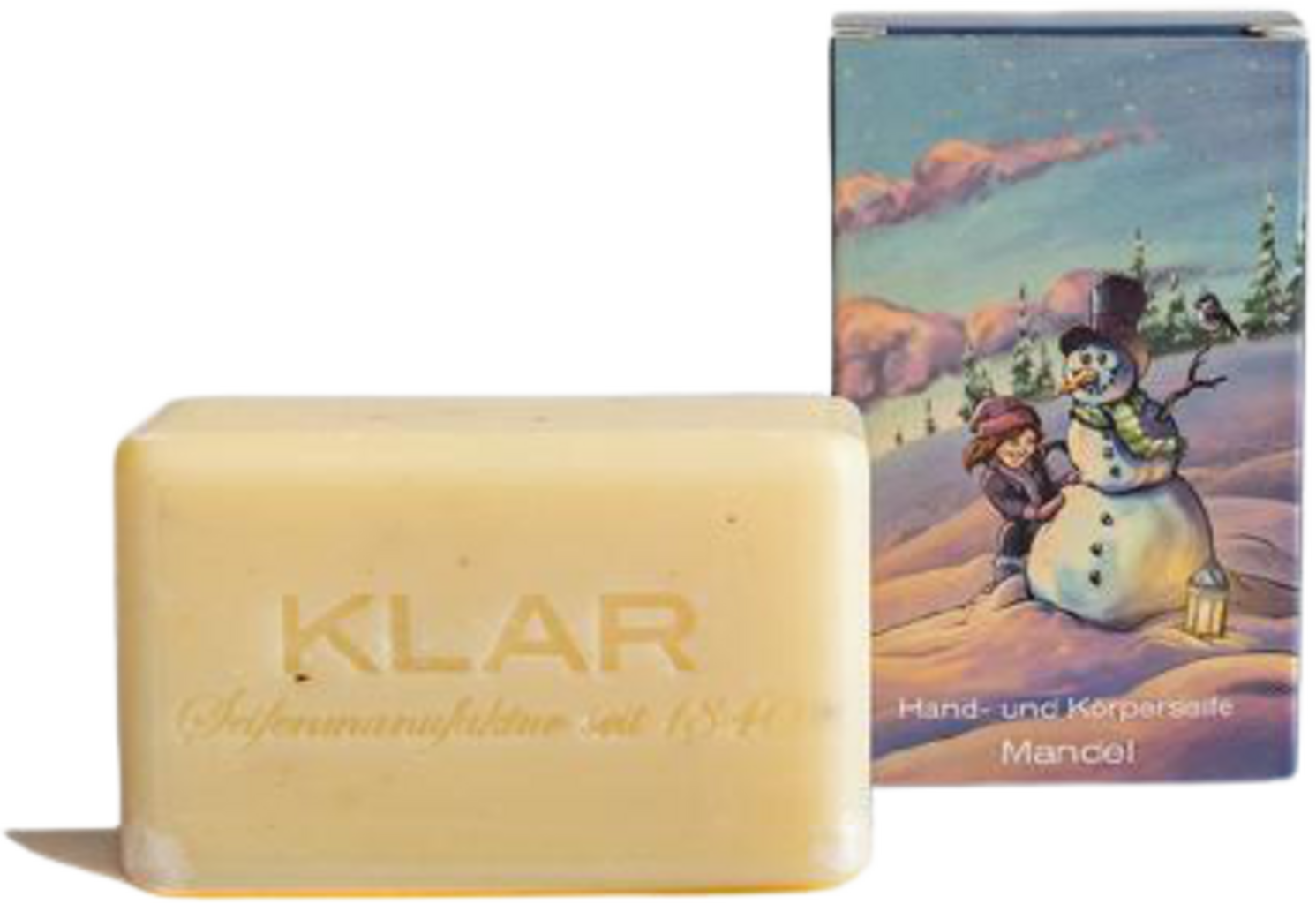 KLAR  Weihnachtsseife Frohe Weihnachten, Mandel (100 g)