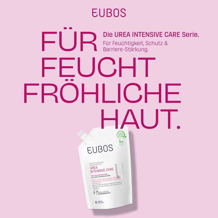 Eubos Trockene Haut Urea 10% Körperlotion Nachfüllbeutel, 400 ml
