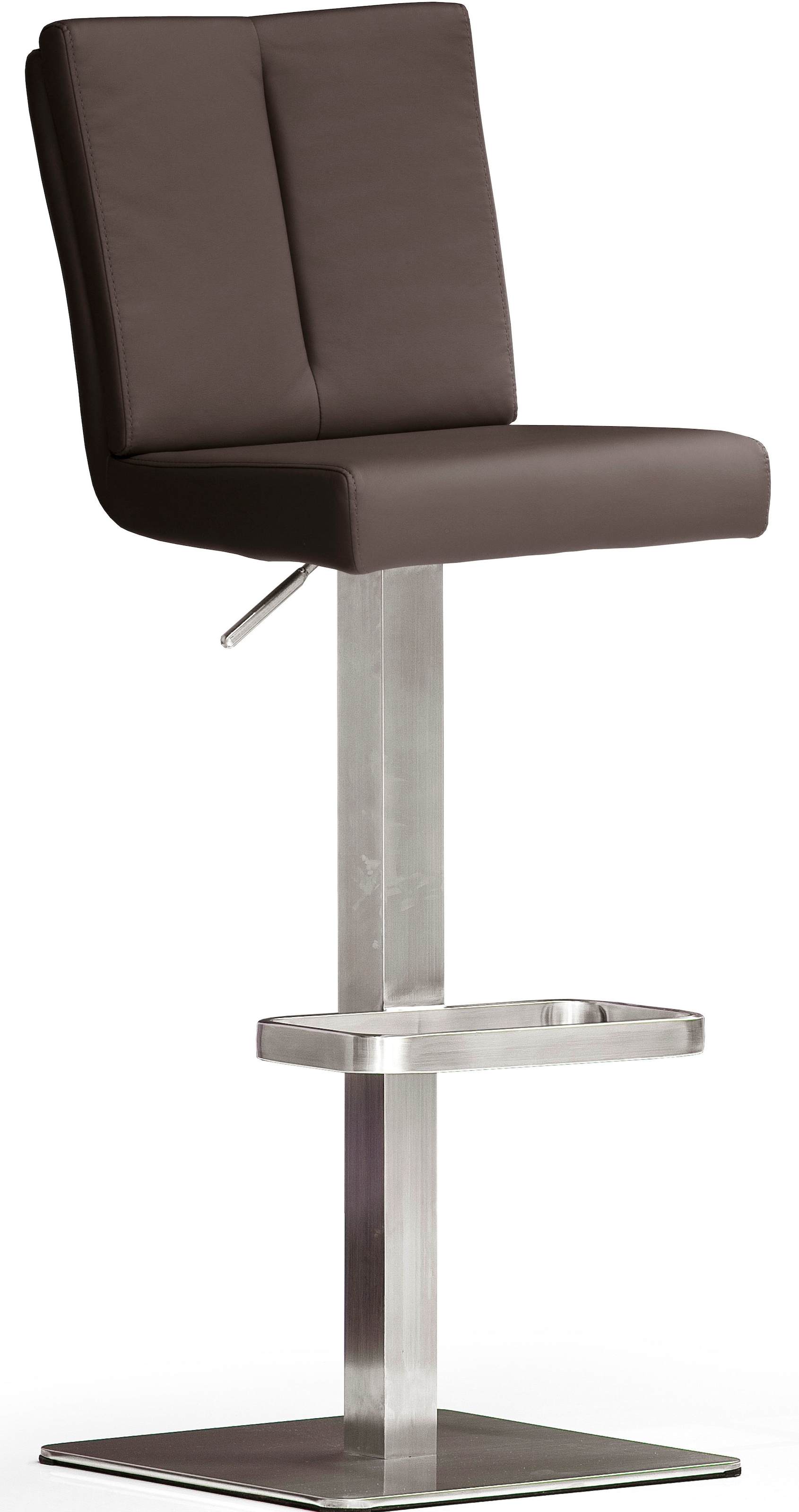 MCA furniture Bistrostuhl »BARBECOOL Barhocker Bistrostuhl Tresenhocker« () mit Rückenlehne, Bodenplatte eckig, 180°drehbar, Sitzhöhe von 56-81 cm