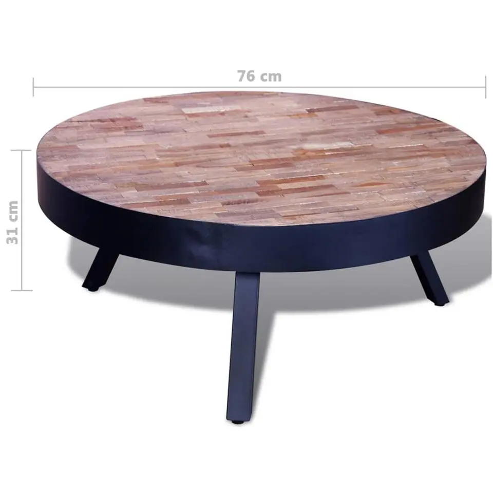vidaXL - Salontafel - Zwart - Hout