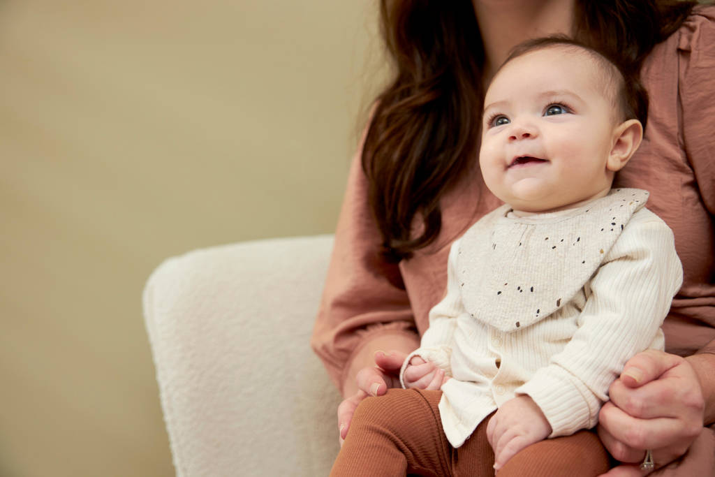 bandana Rib Mini Spot - set van 2 sand melange
