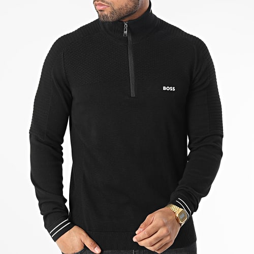 Pull Col Zippé Zolet 50482399 Noir