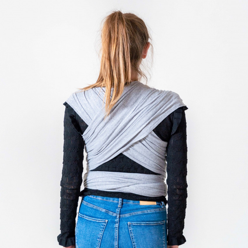 Écharpe de portage Stretchy Wrap gris mêlé