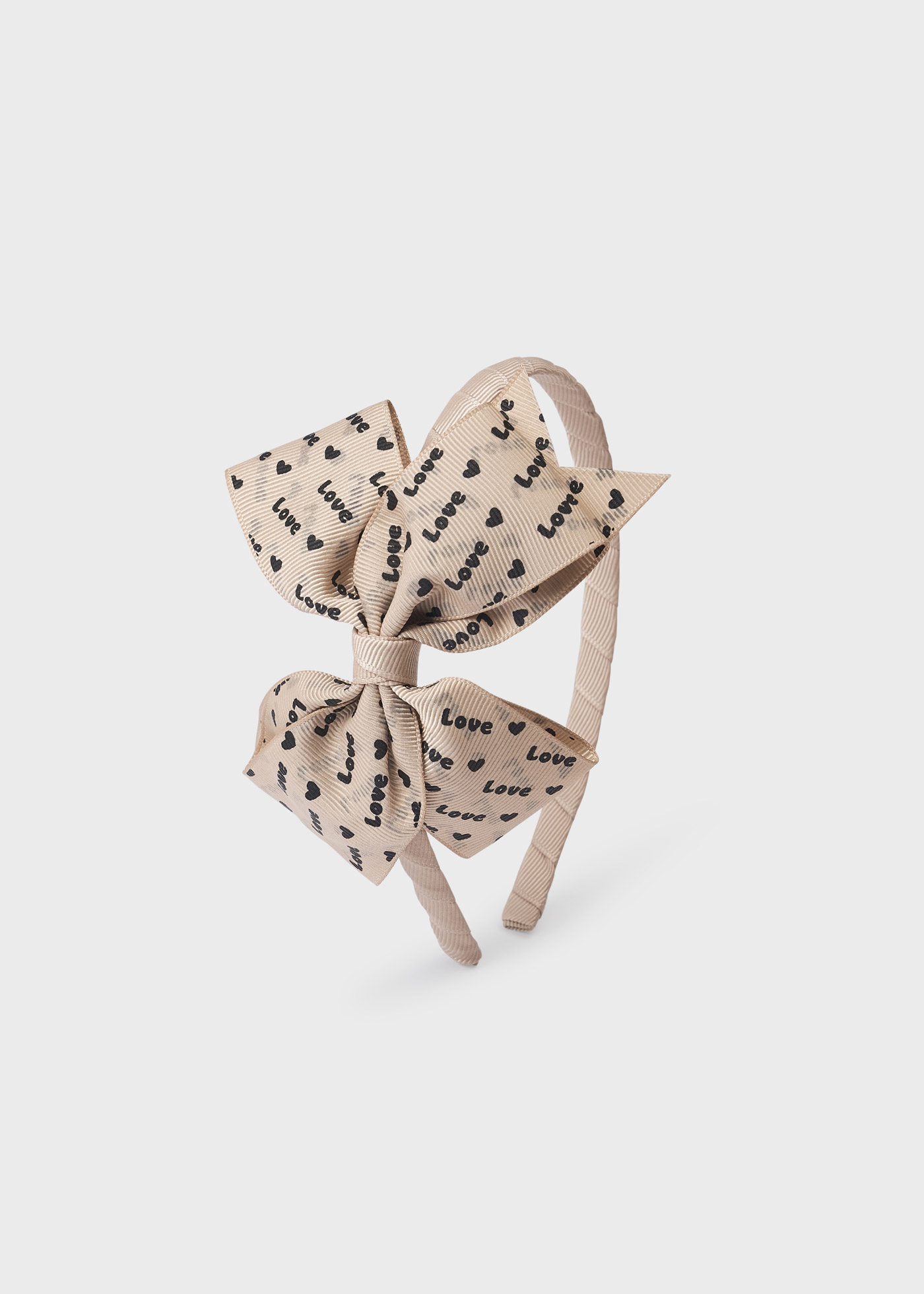 Tiara com laço estampado para meninas