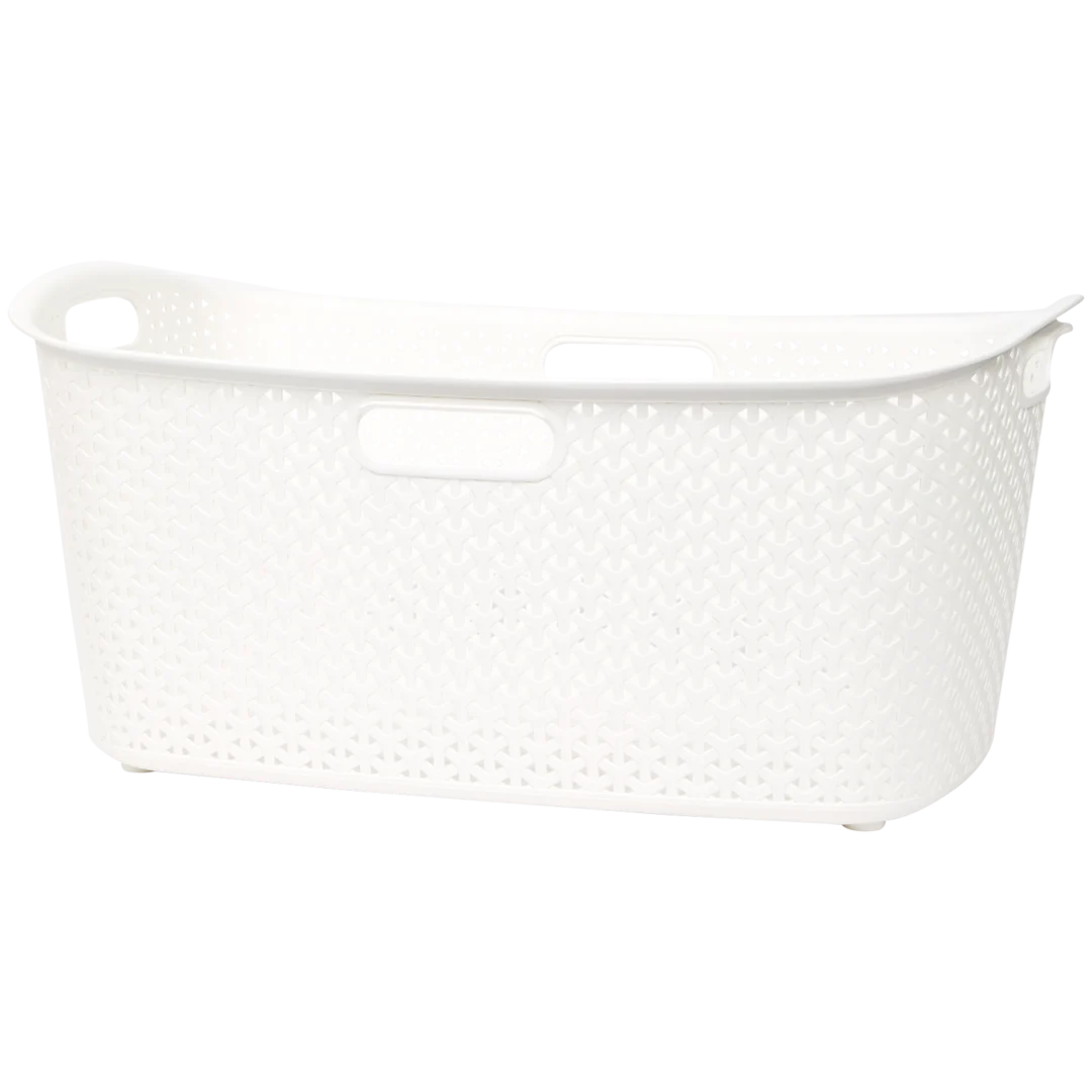 Panier à linge effet rotin Curver