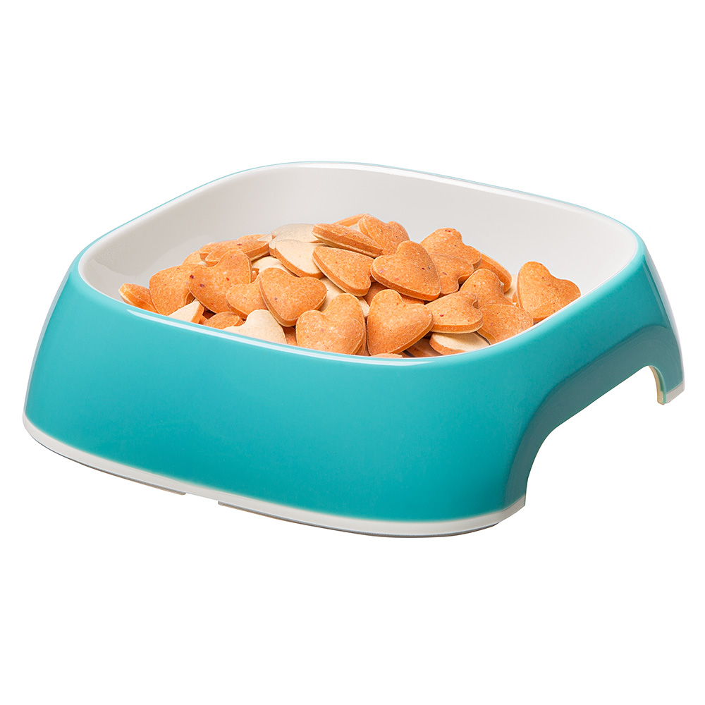 Gamelle glam medium ferplast chiens chats en plastique coloré 0,75 litre antidérapant