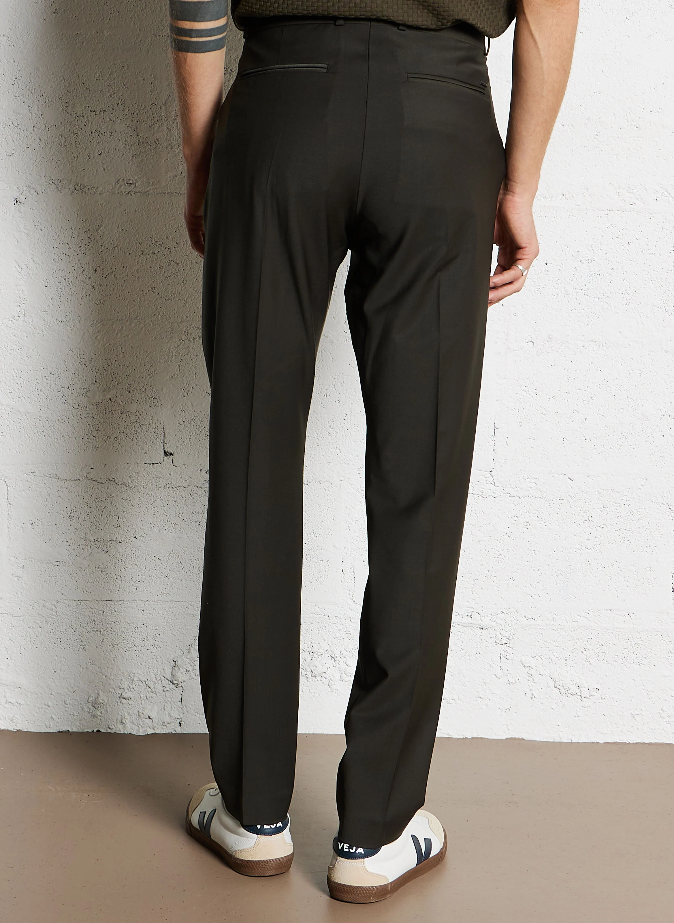 Pantalon droit| Vert