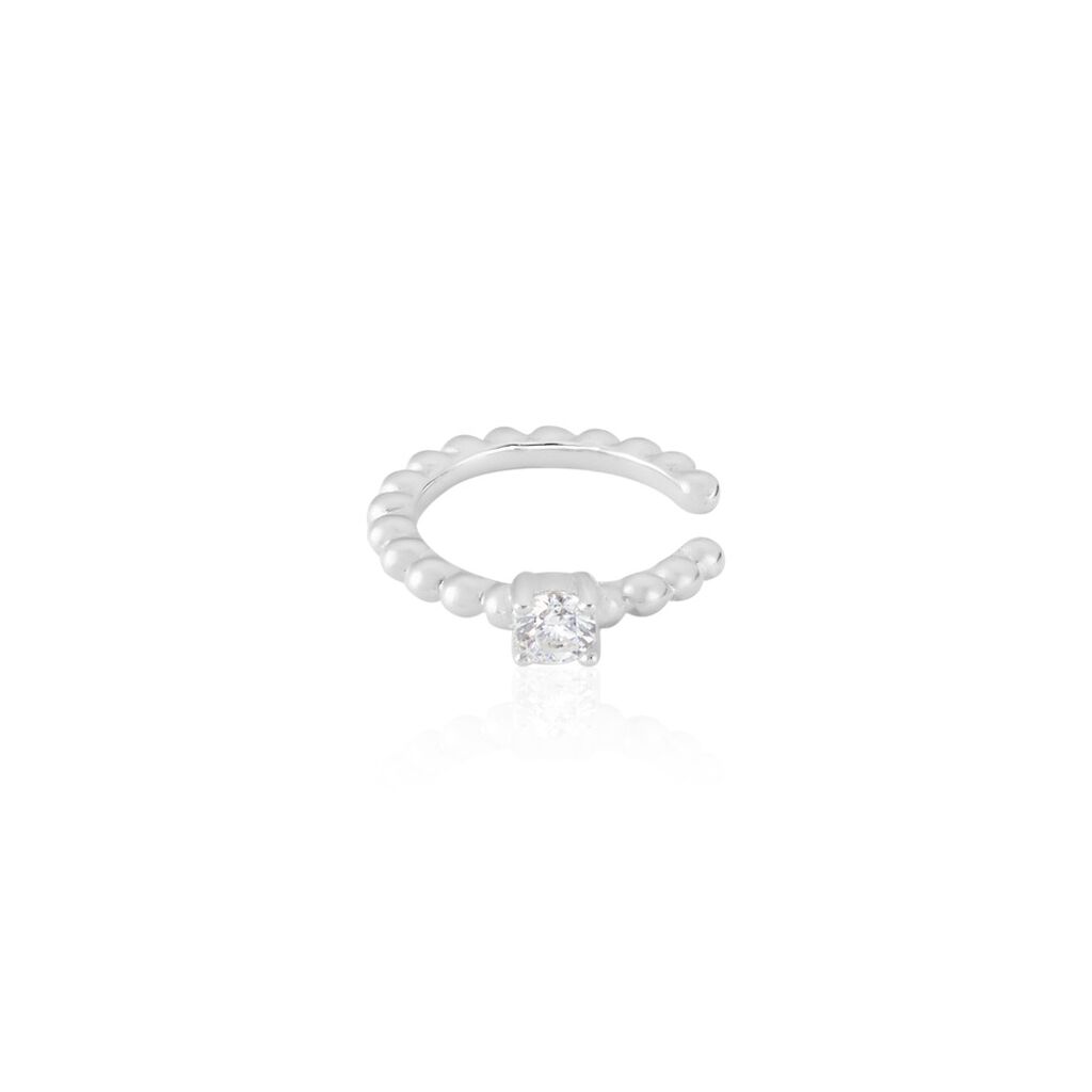 Bague D'hélix Unitaire Alix Argent Blanc Oxyde De Zirconium
