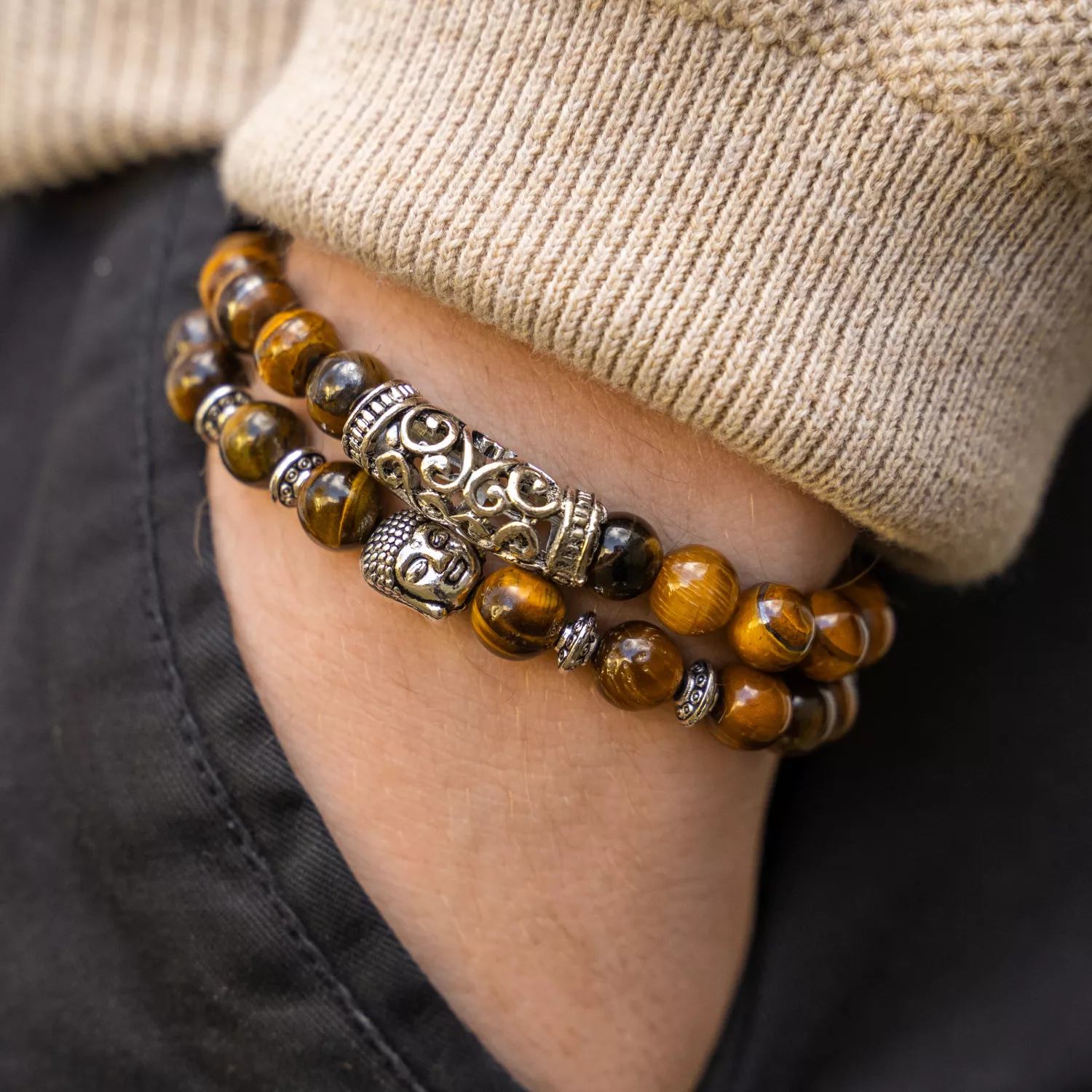 Auxere Holy Double Row Armbånd Sten KXD0207