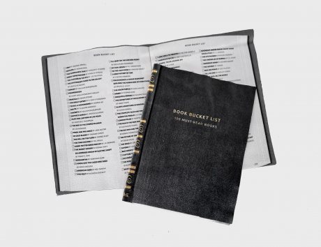 Book Bucket List Microfibre Glasses Cloth