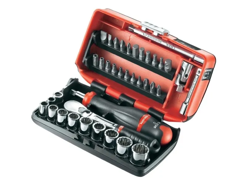 Facom Topnøglesæt Tommer 1/4 (6,3 mm) 38 dele RL.NANO-U2