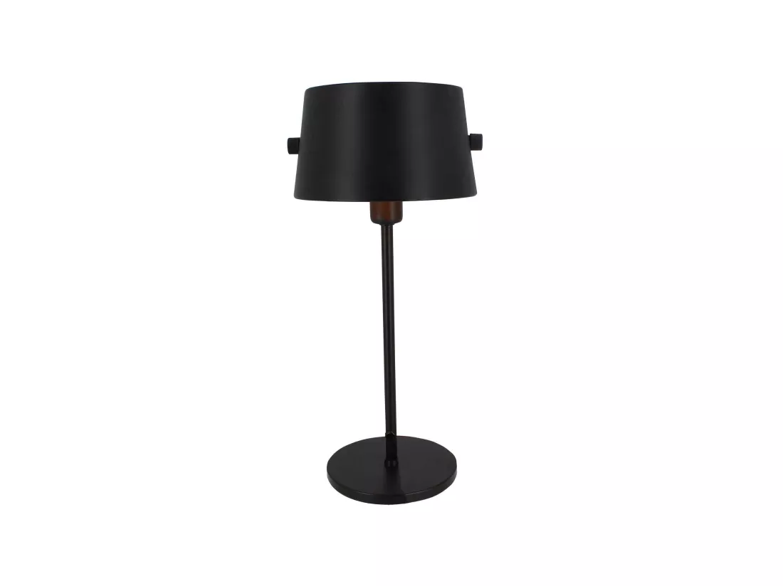 Now's Home - Lampe A Poser En Metal Noir Et Dore H40cm Trendy
