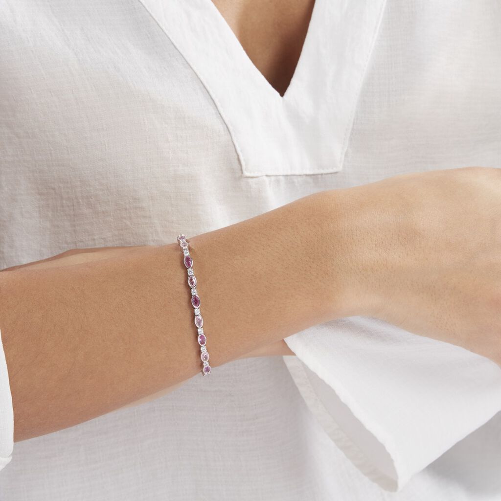 Bracelet Brielle Argent Blanc Oxyde De Zirconium