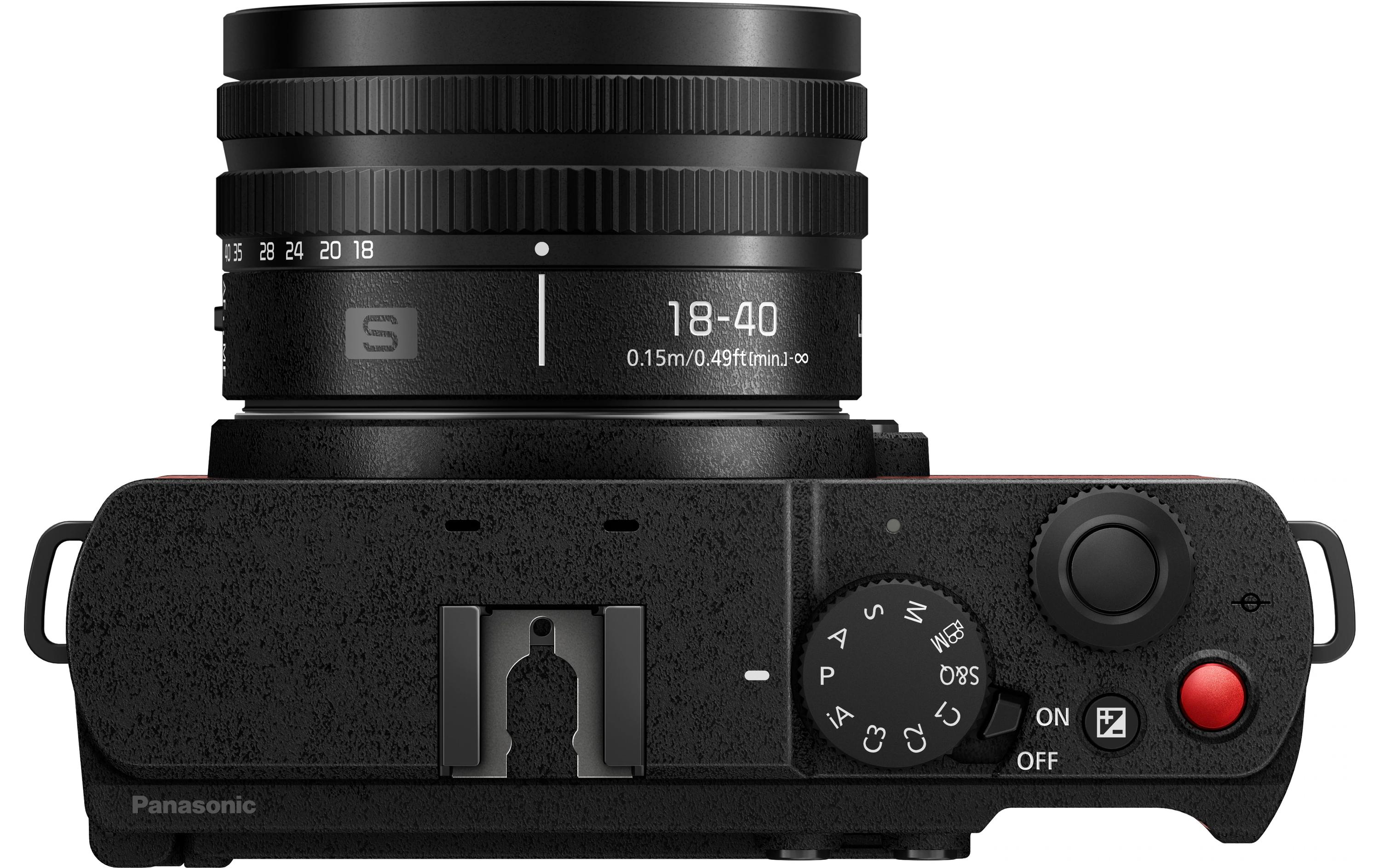 Fotokamera Lumix S9 Rot Kit Lumix S 18-40 mm F/4.5-6.3<br>Kompakte Open-Gate spiegellose Vollformatkamera inklusive Objektiv
