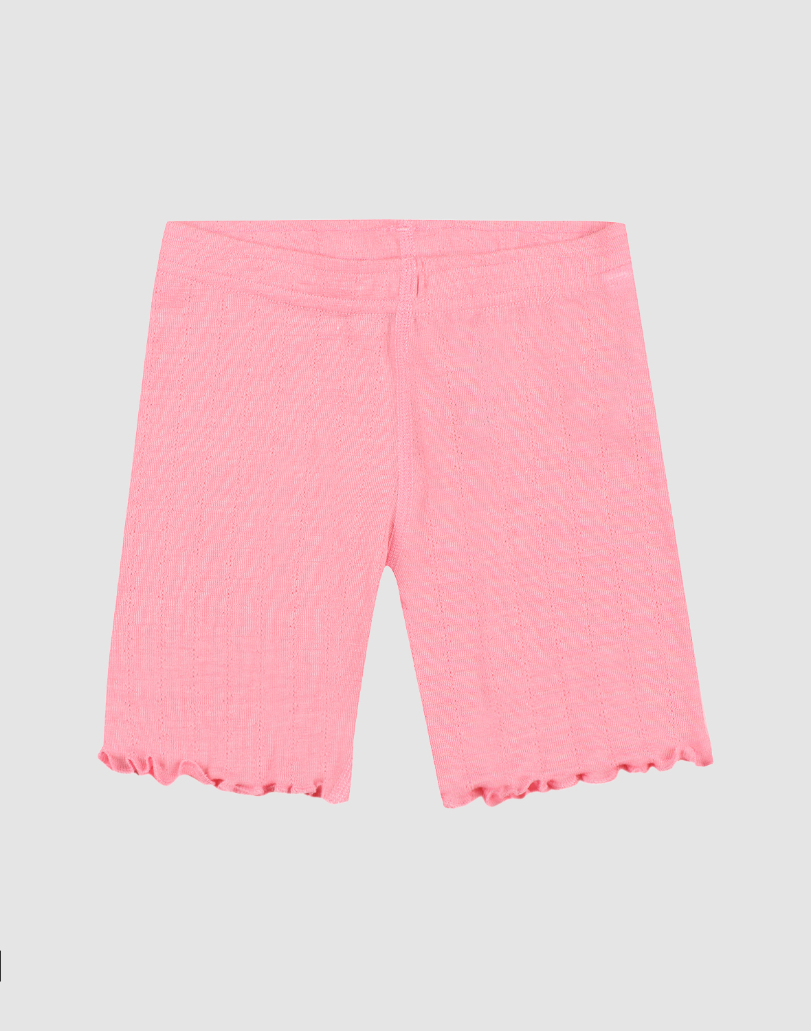 3/4 pointelle shorts van merinowol/zijde voor kinderen
