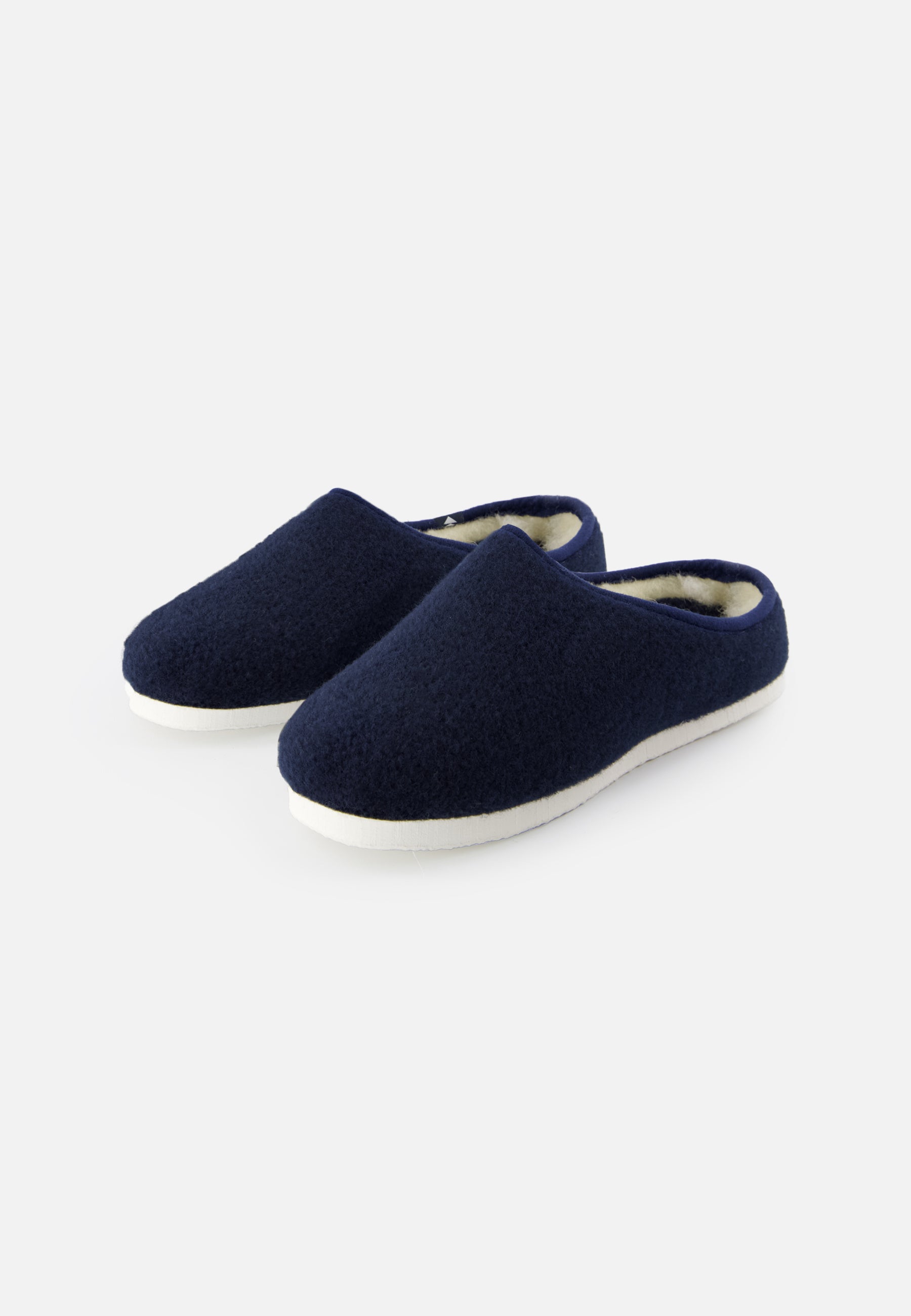 Chaussons d'intérieur en laine-Claudio Marine