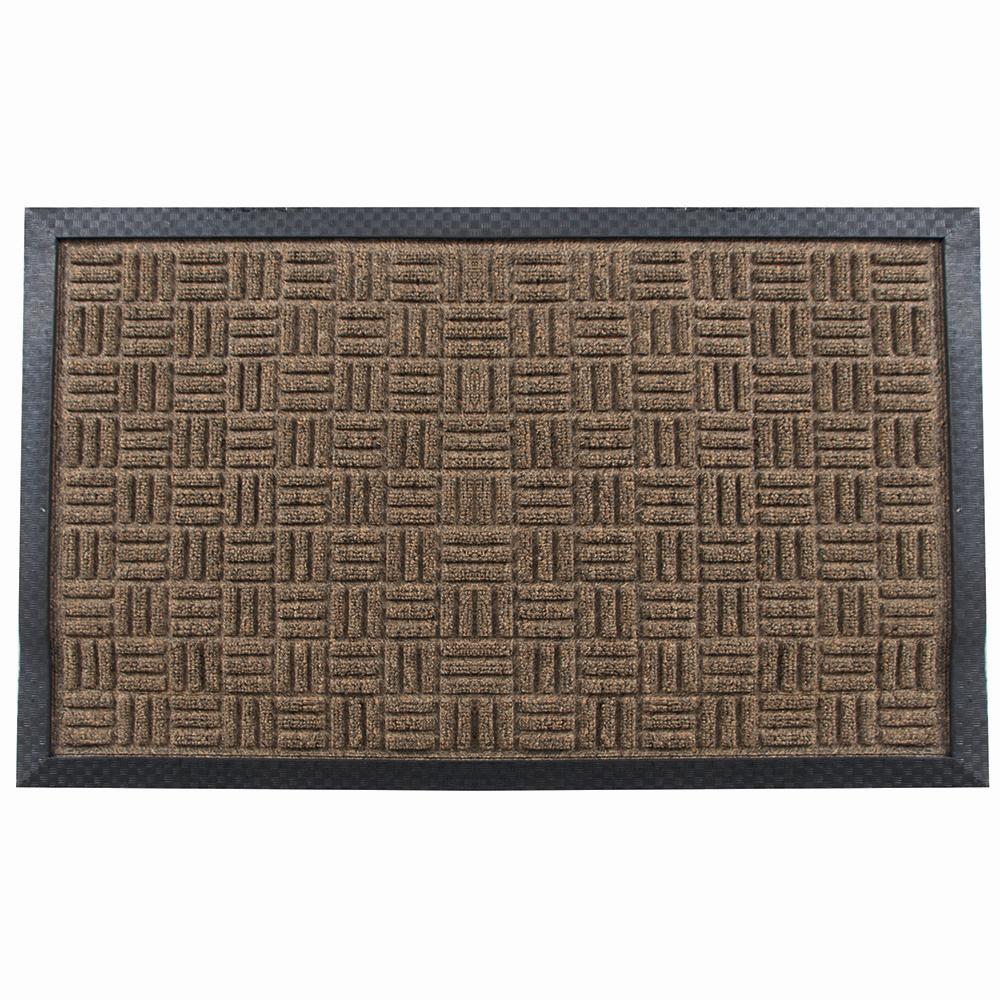 Außenmatte QUADRO - beige - 45x75 cm